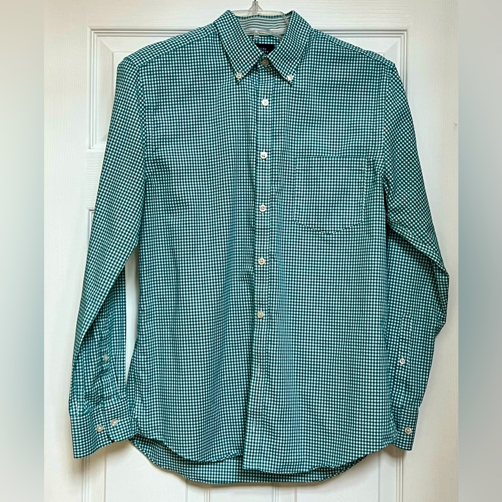 Charles Tyrwhitt London Button Down Gingham M Extra Slim Fit Weekend Cotton